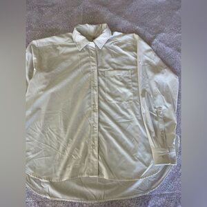 Lou & Grey Women’s s White Long-Sleeve Button Shirt